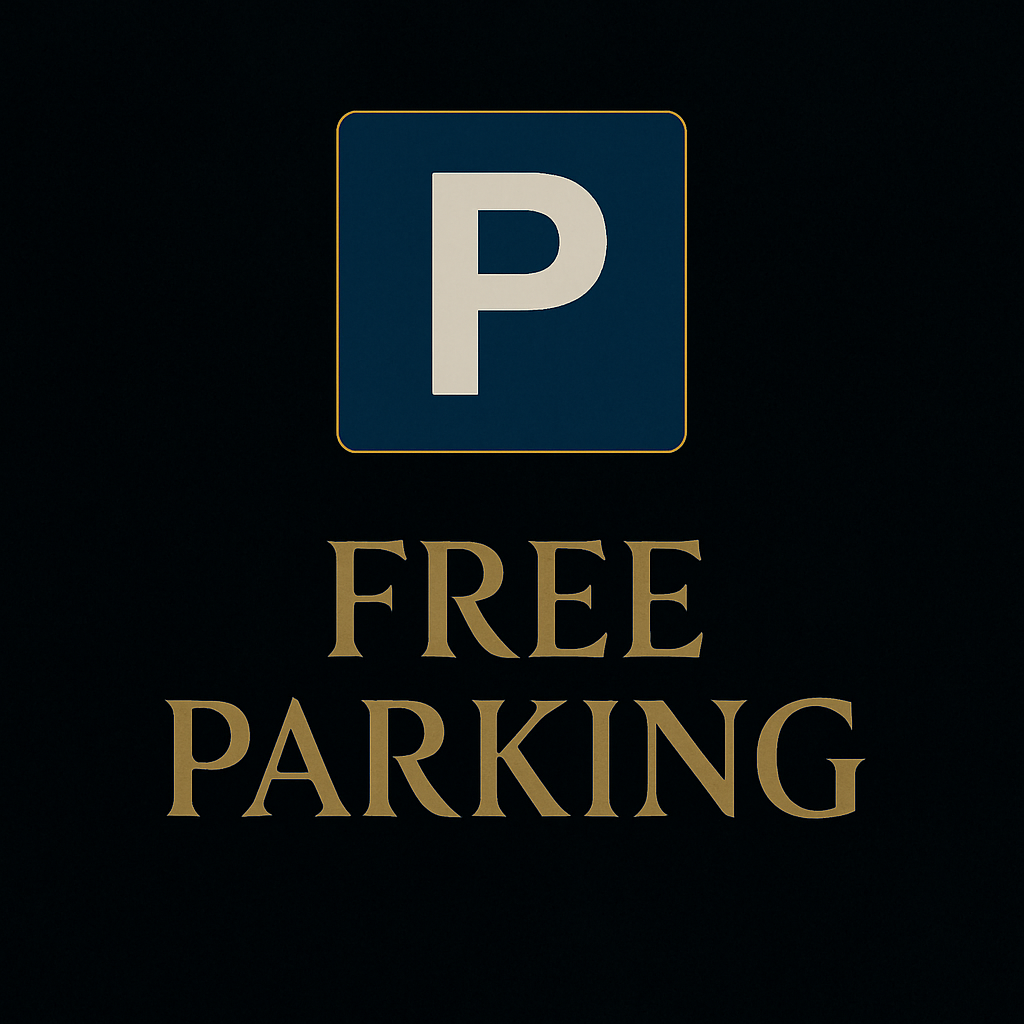 Free private parking